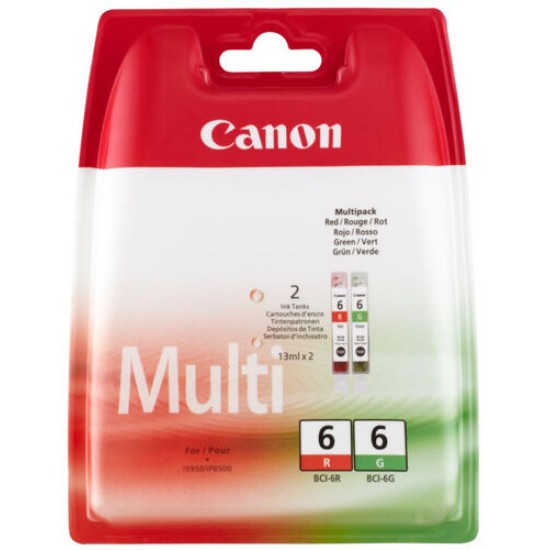 Canon BCI-6R / BCI-6G 8891A010AA İkili Paket Orjinal Kartuş - BJC-8200 T13046 Canon BCI-6R / BCI-6G 8891A010AA İkili Paket Orjinal Kartuş - BJC-8200 T13046