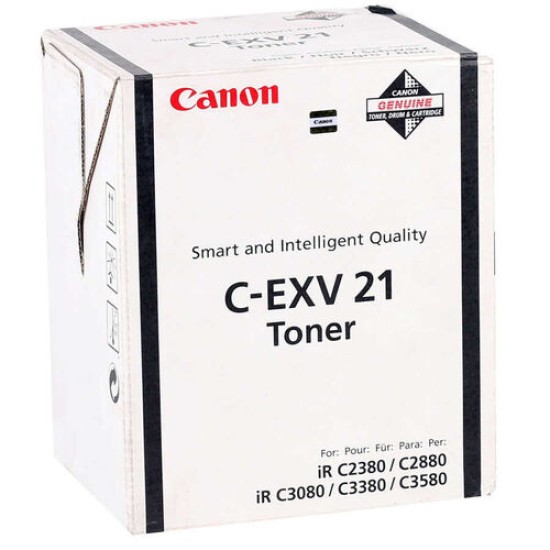 Canon C-EXV21BK 0452B002 Siyah Orjinal Toner - IRC-2380 / IRC-2880 T5400 Canon C-EXV21BK 0452B002 Siyah Orjinal Toner - IRC-2380 / IRC-2880 T5400