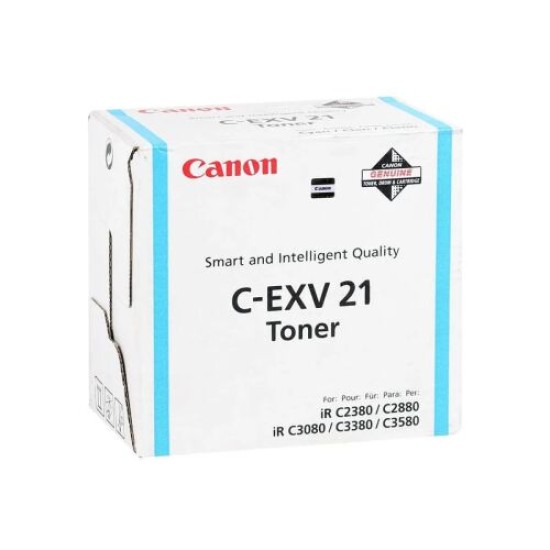 Canon C-EXV21C 0453B002 Mavi Orjinal Toner - IRC-2380 / IRC-2880 T4846 Canon C-EXV21C 0453B002 Mavi Orjinal Toner - IRC-2380 / IRC-2880 T4846