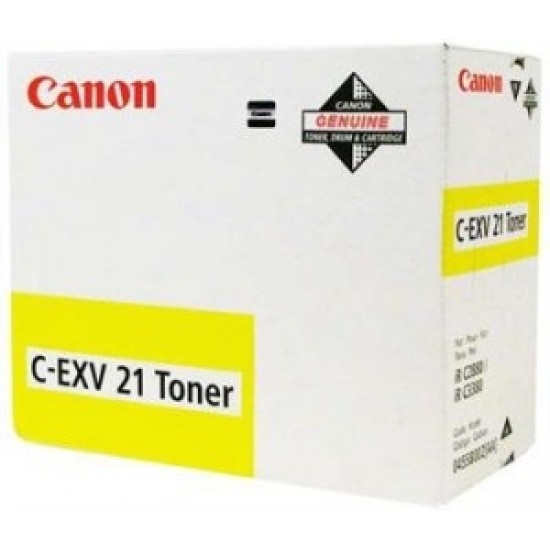 Canon C-EXV21Y 0455B002 Sarı Orjinal Toner - IRC-2380 / IRC-2880 T4849 Canon C-EXV21Y 0455B002 Sarı Orjinal Toner - IRC-2380 / IRC-2880 T4849