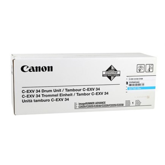 Canon C-EXV34 3787B003 Mavi Orjinal Drum Ünitesi - IR-C2020 / IR-C2030 T6705 Canon C-EXV34 3787B003 Mavi Orjinal Drum Ünitesi - IR-C2020 / IR-C2030 T6705