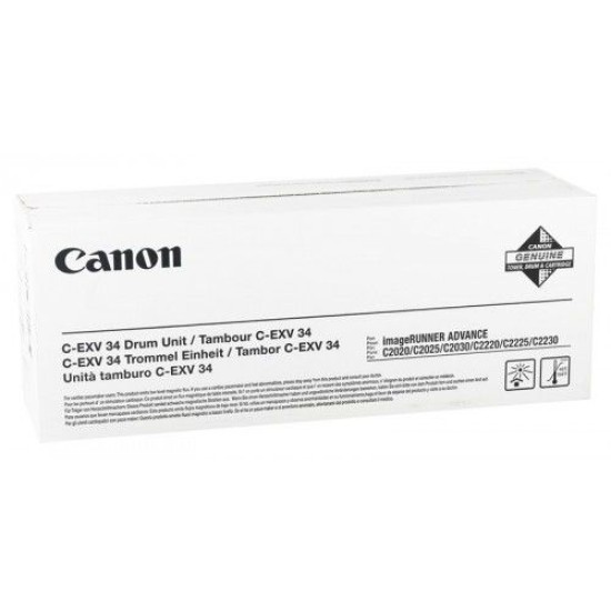 Canon C-EXV34 BK 3786B003 Siyah Orjinal Drum Ünitesi - IR-C2020 / IR-C2030 T6976 Canon C-EXV34 BK 3786B003 Siyah Orjinal Drum Ünitesi - IR-C2020 / IR-C2030 T6976