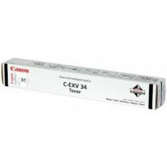 Canon C-EXV34BK 3782B002AA Siyah Orjinal Toner - IR-C2020 / IR-C2030 T4901 Canon C-EXV34BK 3782B002AA Siyah Orjinal Toner - IR-C2020 / IR-C2030 T4901