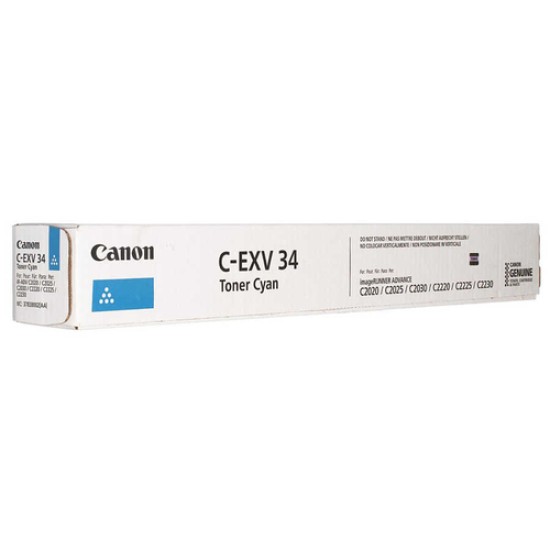 Canon C-EXV34C 3783B002AA Mavi Orjinal Toner - IR-C2020 / IR-C2030 T5164 Canon C-EXV34C 3783B002AA Mavi Orjinal Toner - IR-C2020 / IR-C2030 T5164
