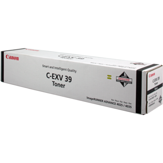 Canon C-EXV39 4792B002 Orjinal Fotokopi Toneri - IR-4025 / IR-4035 T10655 Canon C-EXV39 4792B002 Orjinal Fotokopi Toneri - IR-4025 / IR-4035 T10655