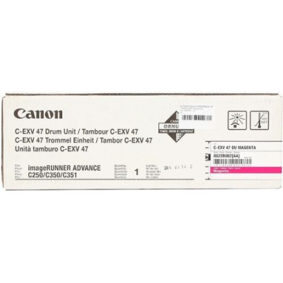 Canon C-EXV47M 8522B002AA Kırmızı Orjinal Drum Ünitesi - IR-C250i / IR-C350i T10700 Canon C-EXV47M 8522B002AA Kırmızı Orjinal Drum Ünitesi - IR-C250i / IR-C350i T10700