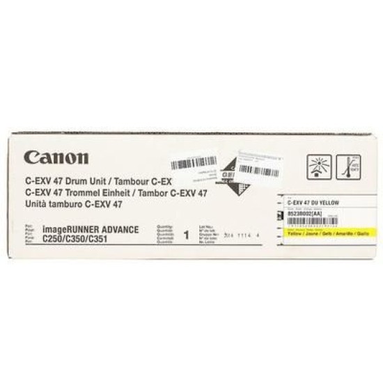 Canon C-EXV47Y 8523B002AA Sarı Orjinal Drum Ünitesi - IR-C250i / IR-C350i T10701 Canon C-EXV47Y 8523B002AA Sarı Orjinal Drum Ünitesi - IR-C250i / IR-C350i T10701