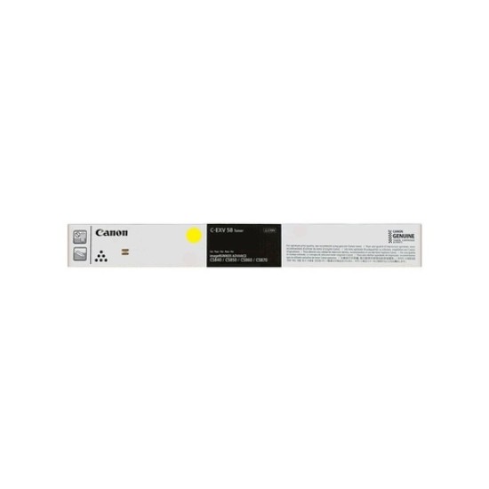 Canon C-EXV58 Y 3766C002 Sarı Orjinal Toner - DX C5840i Canon C-EXV58 Y 3766C002 Sarı Orjinal Toner - DX C5840i