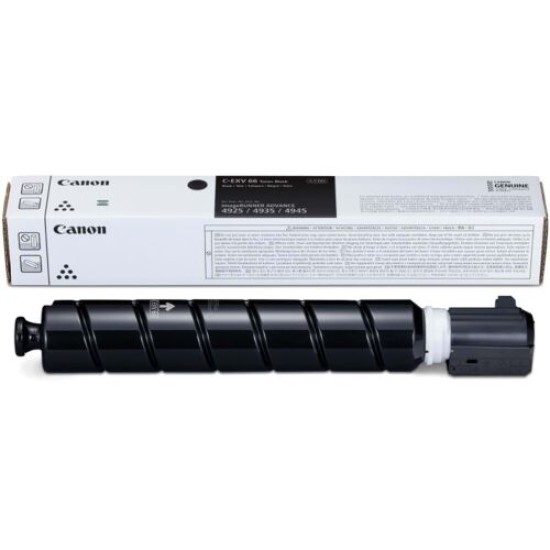 Canon C-EXV66 5745C002 Siyah Orjinal Toner - IR DX4925i / IR DX4935i Canon C-EXV66 5745C002 Siyah Orjinal Toner - IR DX4925i / IR DX4935i
