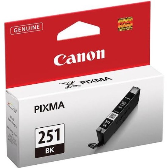 Canon CLI-251BK 6513B001 Siyah Orjinal Kartuş - iP7220 / iP8720 T12038 Canon CLI-251BK 6513B001 Siyah Orjinal Kartuş - iP7220 / iP8720 T12038