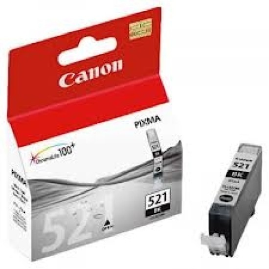 Canon CLI-521BK 2933B004AA Siyah Orjinal Kartuş - MP540 / MP620 T1972 Canon CLI-521BK 2933B004AA Siyah Orjinal Kartuş - MP540 / MP620 T1972