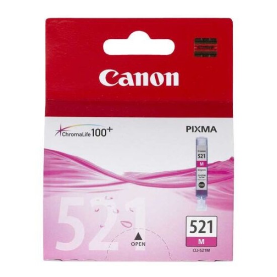Canon CLI-521M 2935B004AA Kırmızı Orjinal Kartuş - MP540 / MP620 T1899 Canon CLI-521M 2935B004AA Kırmızı Orjinal Kartuş - MP540 / MP620 T1899