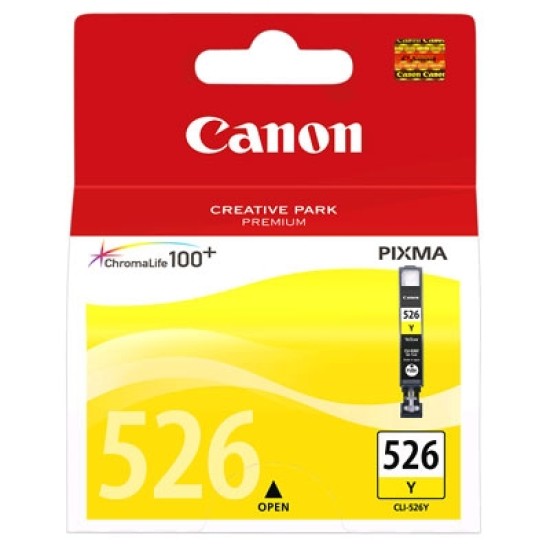 Canon CLI-526Y 4543B001AA Sarı Orjinal Kartuş - MG6150 / MG5150 T2170 Canon CLI-526Y 4543B001AA Sarı Orjinal Kartuş - MG6150 / MG5150 T2170