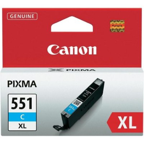 Canon CLI-551XL C 6444B001 Yüksek Kapasite Mavi Orjinal Kartuş - MG5450 / MG6350 T2761 Canon CLI-551XL C 6444B001 Yüksek Kapasite Mavi Orjinal Kartuş - MG5450 / MG6350 T2761