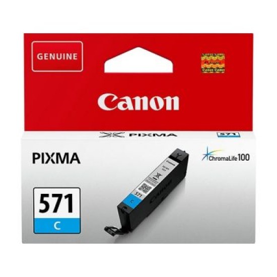 Canon CLI-571C 0386C001 Mavi Orjinal Kartuş - MG5700 / MG6800 T1552 Canon CLI-571C 0386C001 Mavi Orjinal Kartuş - MG5700 / MG6800 T1552