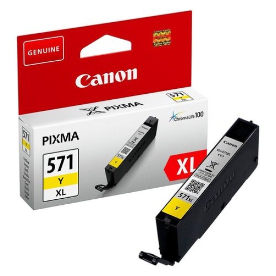 Canon CLI-571XL Y 0334C001 Yüksek Kapasite Sarı Orjinal Kartuş - MG5700 / MG6800 T12957
