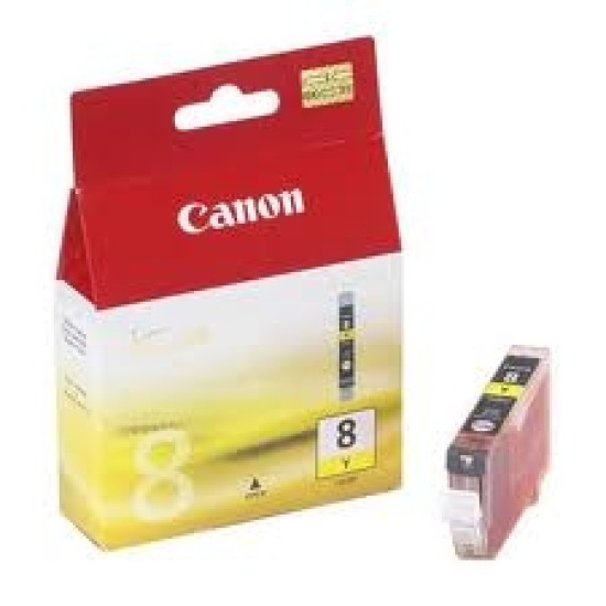 Canon CLI-8Y 0623B024 Sarı Orjinal Kartuş - IP3300 / IP4200 T2245 Canon CLI-8Y 0623B024 Sarı Orjinal Kartuş - IP3300 / IP4200 T2245