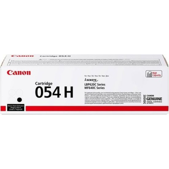 Canon CRG-054H BK 3028C002 Siyah Orjinal Toner - LBP621 / LBP623 T12094 Canon CRG-054H BK 3028C002 Siyah Orjinal Toner - LBP621 / LBP623 T12094