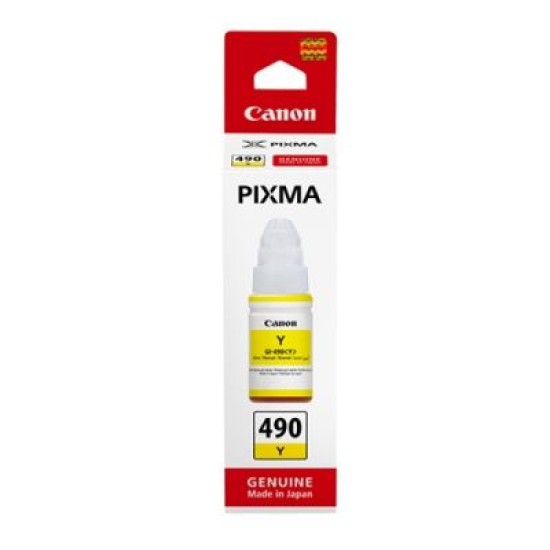 Canon GI-490Y 0666C001 Sarı Orjinal Mürekkep - G1400 / G2400 T1570 Canon GI-490Y 0666C001 Sarı Orjinal Mürekkep - G1400 / G2400 T1570