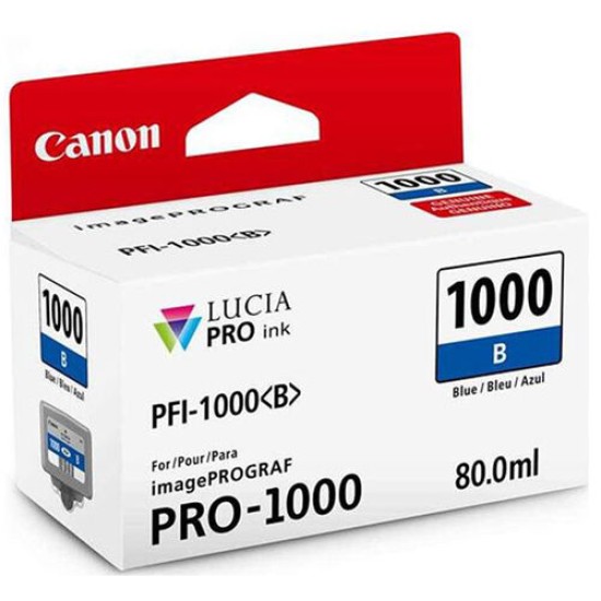 Canon PFI-1000B 0555C001 Blue Orjinal Kartuş - iPF Pro-1000 T12629 Canon PFI-1000B 0555C001 Blue Orjinal Kartuş - iPF Pro-1000 T12629