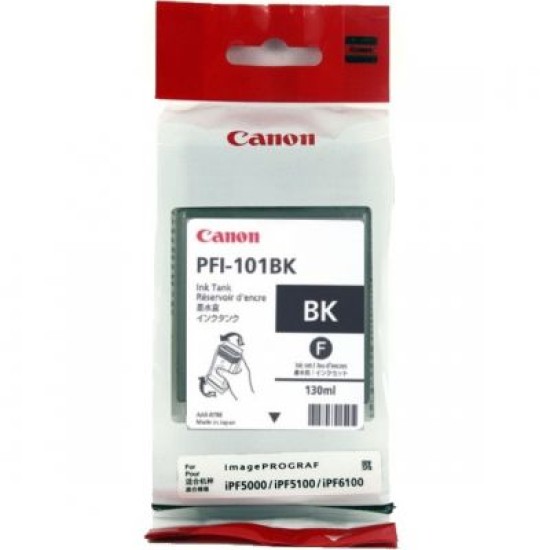 Canon PFI-101BK 0883B001AA Siyah Orjinal Kartuş - iPF6000S / IPF5000 T2690 Canon PFI-101BK 0883B001AA Siyah Orjinal Kartuş - iPF6000S / IPF5000 T2690