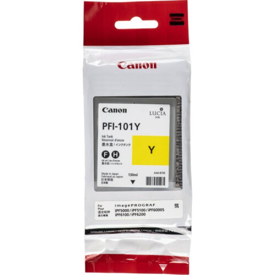 Canon PFI-101Y 0886B001AA Sarı Orjinal Kartuş - IPF6000s / IPF5000 T13539 Canon PFI-101Y 0886B001AA Sarı Orjinal Kartuş - IPF6000s / IPF5000 T13539