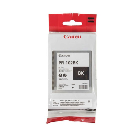 Canon PFI-102BK 0895B001 Siyah Orjinal Kartuş - IPF500 / IPF600 T2271 Canon PFI-102BK 0895B001 Siyah Orjinal Kartuş - IPF500 / IPF600 T2271