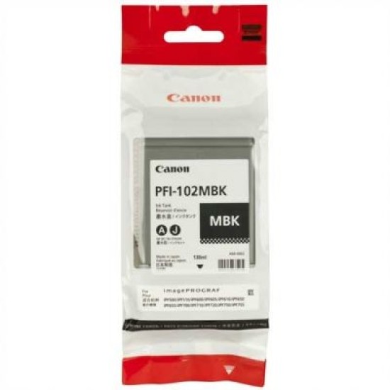 Canon PFI-102MBK 0894B001 Mat Siyah Kartuş - IPF500 / IPF600 T2270 Canon PFI-102MBK 0894B001 Mat Siyah Kartuş - IPF500 / IPF600 T2270