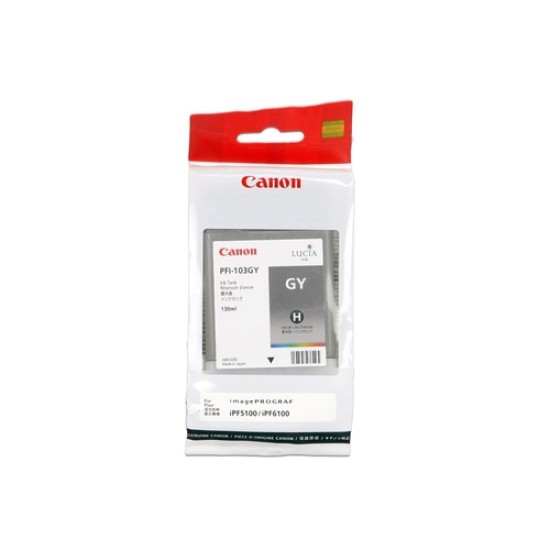 Canon PFI-103GY 2213B001AA Gri Orjinal Kartuş - iPF5100 / iPF6100 T16768 Canon PFI-103GY 2213B001AA Gri Orjinal Kartuş - iPF5100 / iPF6100 T16768