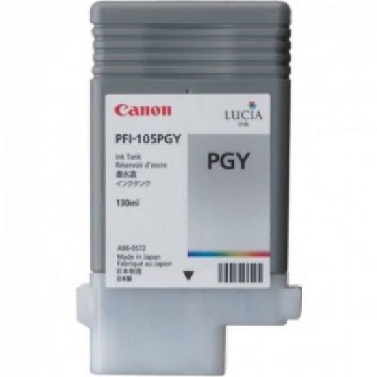 Canon PFI-105PGY 3010B001 Foto Gri Orjinal Kartuş - IPF6300 / IPF6350 T2277 Canon PFI-105PGY 3010B001 Foto Gri Orjinal Kartuş - IPF6300 / IPF6350 T2277