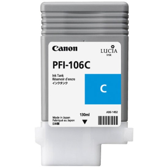 Canon PFI-106C 6622B001 Mavi Orjinal Kartuş - IPF6300 / IPF6400 T7458 Canon PFI-106C 6622B001 Mavi Orjinal Kartuş - IPF6300 / IPF6400 T7458