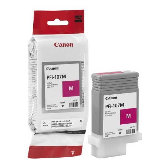 Canon PFI-107M 6707B001 Kırmızı Orjinal Kartuş - iPF680 / iPF685 T7662 Canon PFI-107M 6707B001 Kırmızı Orjinal Kartuş - iPF680 / iPF685 T7662