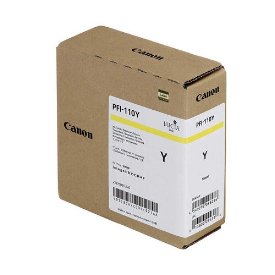 Canon PFI-110Y 2367C001 Sarı Orjinal Kartuş - TX-2000 / TX-3000 T12641 Canon PFI-110Y 2367C001 Sarı Orjinal Kartuş - TX-2000 / TX-3000 T12641