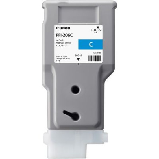 Canon PFI-206C 5304B001 Mavi Orjinal Kartuş - iPF6400 / iPF6450 T2010 Canon PFI-206C 5304B001 Mavi Orjinal Kartuş - iPF6400 / iPF6450 T2010