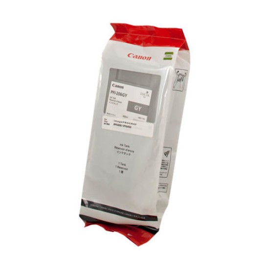 Canon PFI-206GY 5312B001 Gri Orjinal Kartuş - iPF6400 / iPF6450 T11349 Canon PFI-206GY 5312B001 Gri Orjinal Kartuş - iPF6400 / iPF6450 T11349