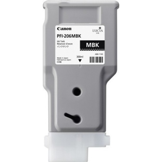 Canon PFI-206MBK 5302B001 Mat Siyah Orjinal Kartuş - iPF6400 / iPF6450 T6710