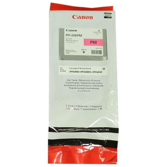 Canon PFI-206PM 5308B001 Foto Kırmızı Orjinal Kartuş - iPF6400 / iPF6450 T7463 Canon PFI-206PM 5308B001 Foto Kırmızı Orjinal Kartuş - iPF6400 / iPF6450 T7463