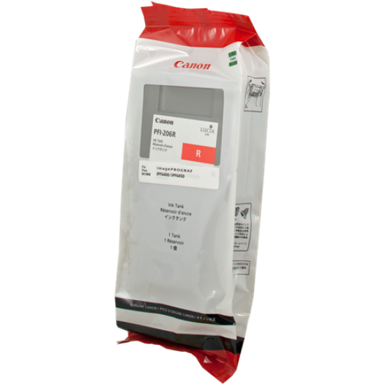 Canon PFI-206R 5309B001 Red Orjinal Kartuş - iPF6400 / iPF6450 T7464 Canon PFI-206R 5309B001 Red Orjinal Kartuş - iPF6400 / iPF6450 T7464