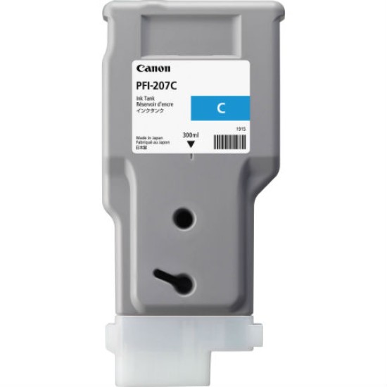 Canon PFI-207C 8790B001 Mavi Orjinal Kartuş - İPF680 / İPF685  T6716