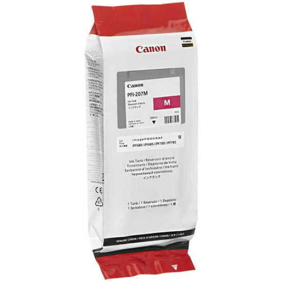 Canon PFI-207M 8791B001 Kırmızı Orjinal Kartuş - İPF680 / İPF685 T6712 Canon PFI-207M 8791B001 Kırmızı Orjinal Kartuş - İPF680 / İPF685 T6712