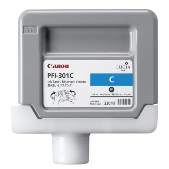 Canon PFI-301C 1487B001 Mavi Orjinal Kartuş 330 Ml. - iPF8000 / iPF8100 T13128 Canon PFI-301C 1487B001 Mavi Orjinal Kartuş 330 Ml. - iPF8000 / iPF8100 T13128