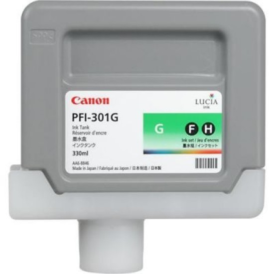 Canon PFI-301G 1493B001 Yeşil Orjinal Kartuş 330 Ml. - iPF8000 / iPF8100 T1481 Canon PFI-301G 1493B001 Yeşil Orjinal Kartuş 330 Ml. - iPF8000 / iPF8100 T1481