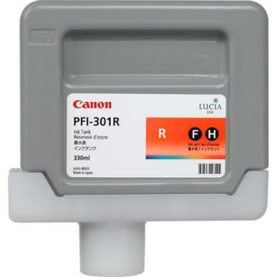 Canon PFI-301R 1492B001 Red Orjinal Kartuş 330 Ml. - iPF8000 / iPF8100 T1482 Canon PFI-301R 1492B001 Red Orjinal Kartuş 330 Ml. - iPF8000 / iPF8100 T1482