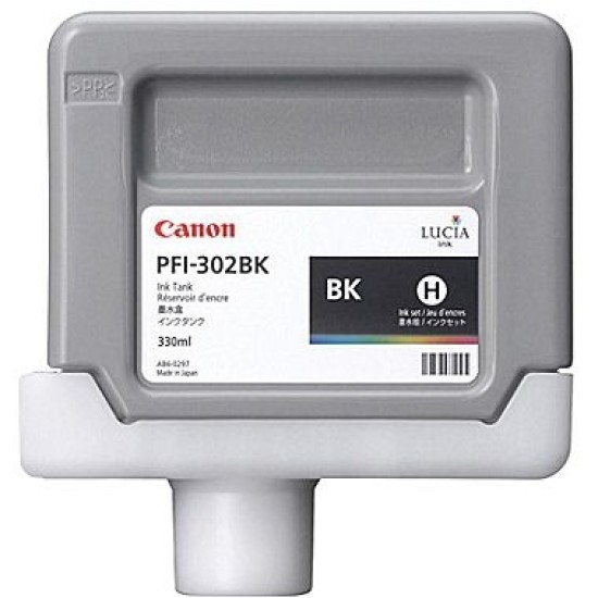 Canon PFI-302BK 2216B001AA Siyah Orjinal Kartuş 330 Ml. - iPF8000 / iPF8100 T2491 Canon PFI-302BK 2216B001AA Siyah Orjinal Kartuş 330 Ml. - iPF8000 / iPF8100 T2491