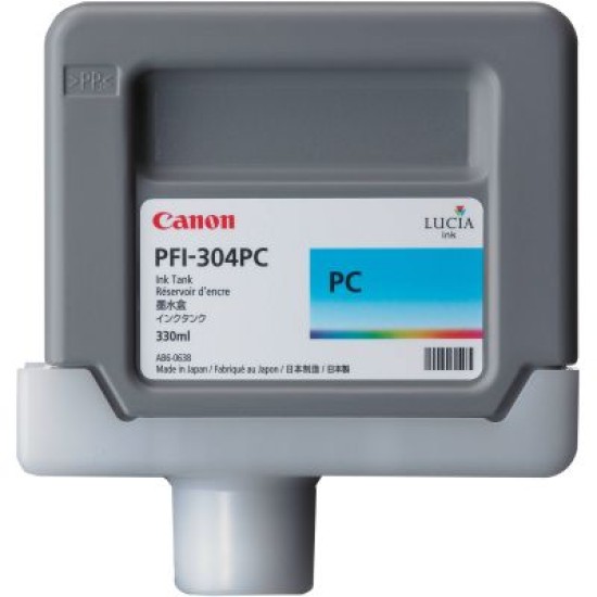 Canon PFI-304PC 3853B001AA Foto Mavi Orjinal Kartuş 330 Ml. - iPF8300 T1642 Canon PFI-304PC 3853B001AA Foto Mavi Orjinal Kartuş 330 Ml. - iPF8300 T1642