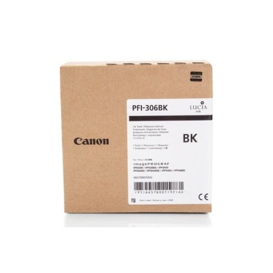 Canon PFI-306BK 6657B001 Siyah Orjinal Kartuş - İPF8400 / İPF9400 T7700 Canon PFI-306BK 6657B001 Siyah Orjinal Kartuş - İPF8400 / İPF9400 T7700