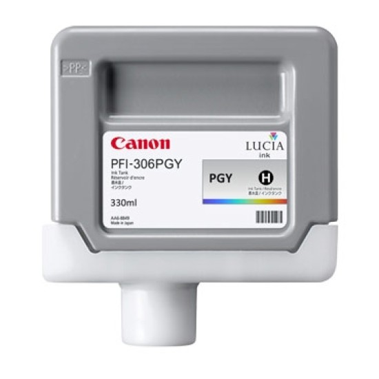 Canon PFI-306PGY 6667B001 Parlak Gri Orjinal Kartuş - İPF8400 / İPF9400 T2039 Canon PFI-306PGY 6667B001 Parlak Gri Orjinal Kartuş - İPF8400 / İPF9400 T2039