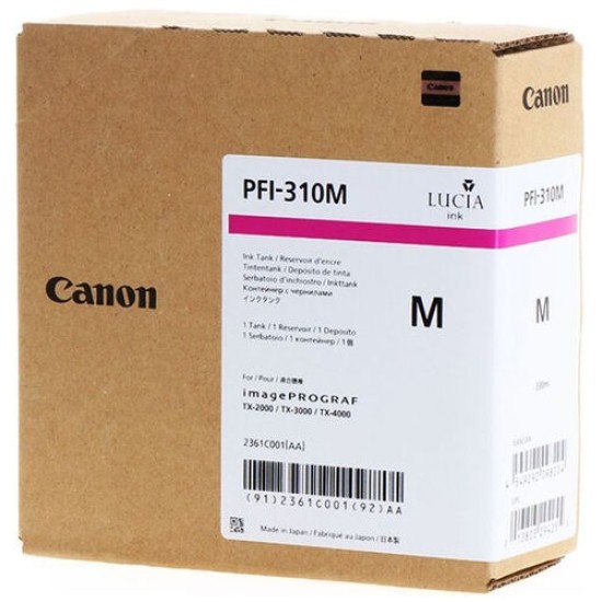 Canon PFI-310M 2361C001 Kırmızı Orjinal Kartuş - TX-2000 / TX-3000 T12653 Canon PFI-310M 2361C001 Kırmızı Orjinal Kartuş - TX-2000 / TX-3000 T12653