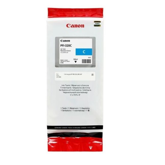 Canon PFI-320C 2891C001 Mavi Orjinal Kartuş - TM-200 / TM-205  T12648
