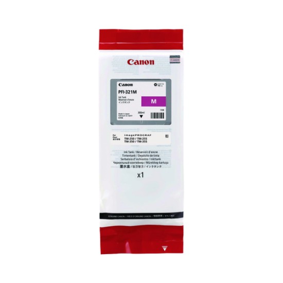 Canon PFI-321M 6269C001 Kırmızı Orjinal Kartuş - TM-255 / TM-350 Canon PFI-321M 6269C001 Kırmızı Orjinal Kartuş - TM-255 / TM-350